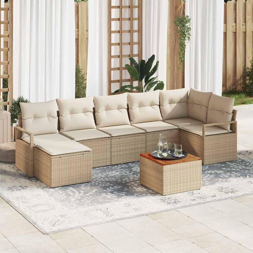 VidaXL Garten-sofa-set poly-rattan  