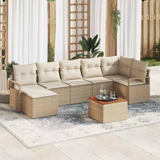 VidaXL Garten-sofa-set poly-rattan  