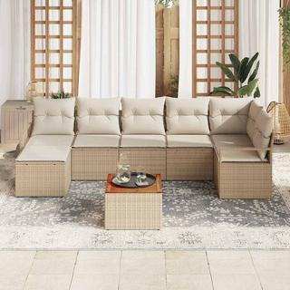 VidaXL Garten-sofa-set poly-rattan  