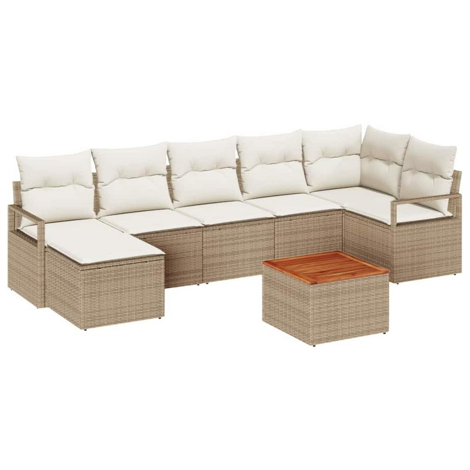 Outdoor-sofagarnitur poly-rattan