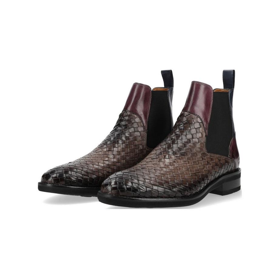 Melvin&Hamilton Bottines Chelsea en cuir tressé  