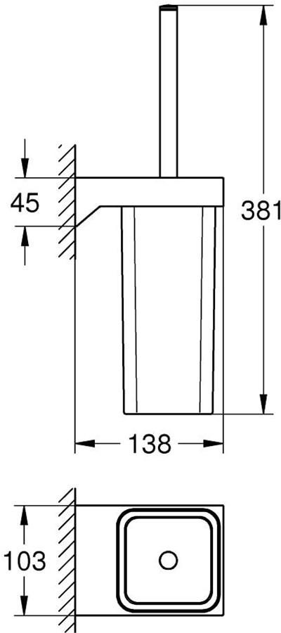 GROHE  Selection Cube Toilettenbürstengarnitur Selection Cube 