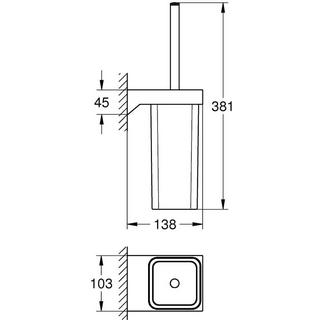 GROHE  Toilettenbürste Selection Cube Chrom 