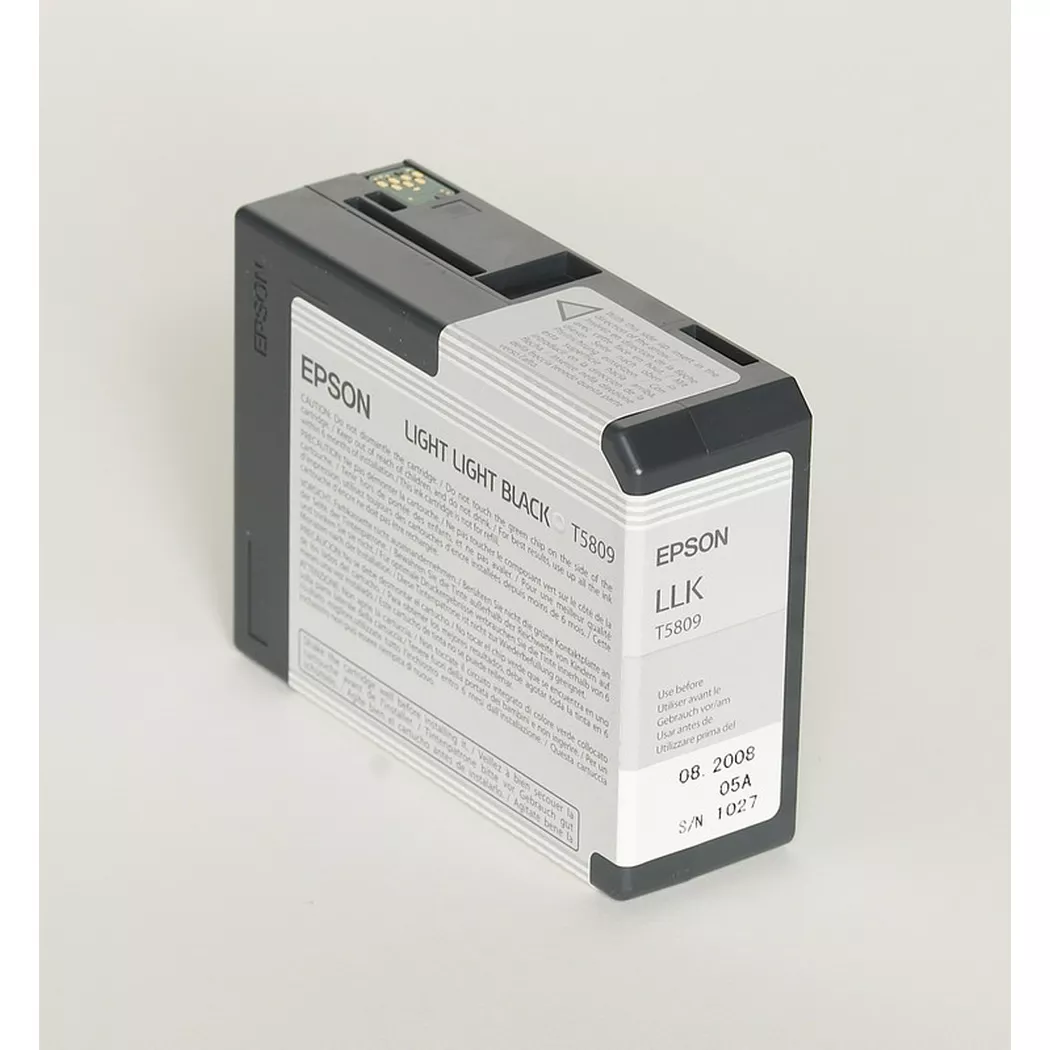 Epson – Tintenpatrone li.-li. black T580900 Stylus Pro 3800 80ml, Taubengrau, One Size