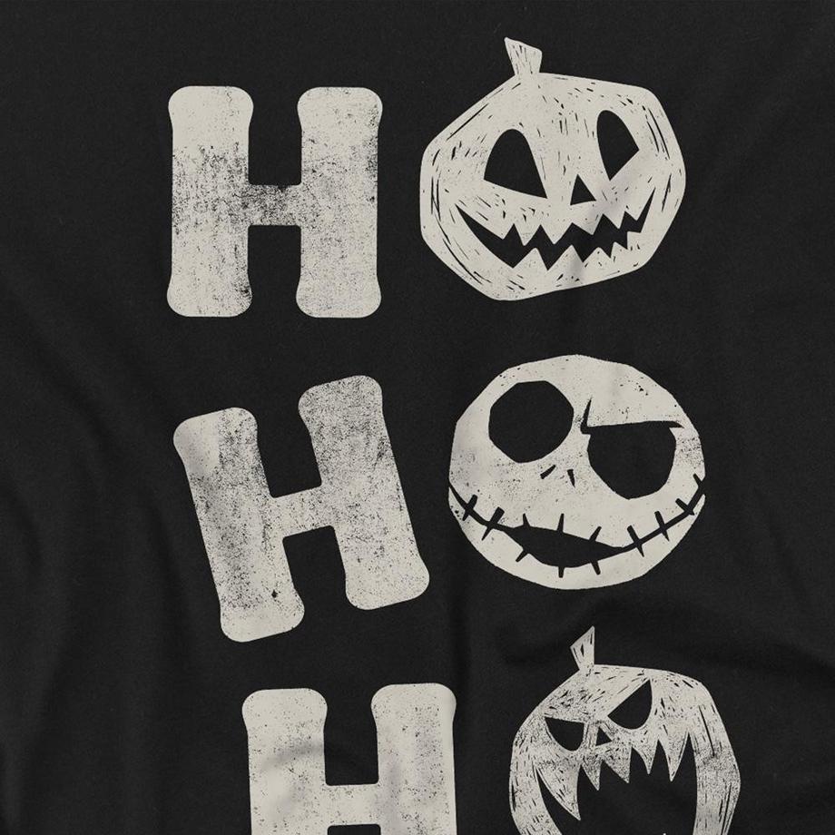 The Nightmare Before Christmas  Ho Ho Ho Maglietta Jack Skellington Manica Lunga 
