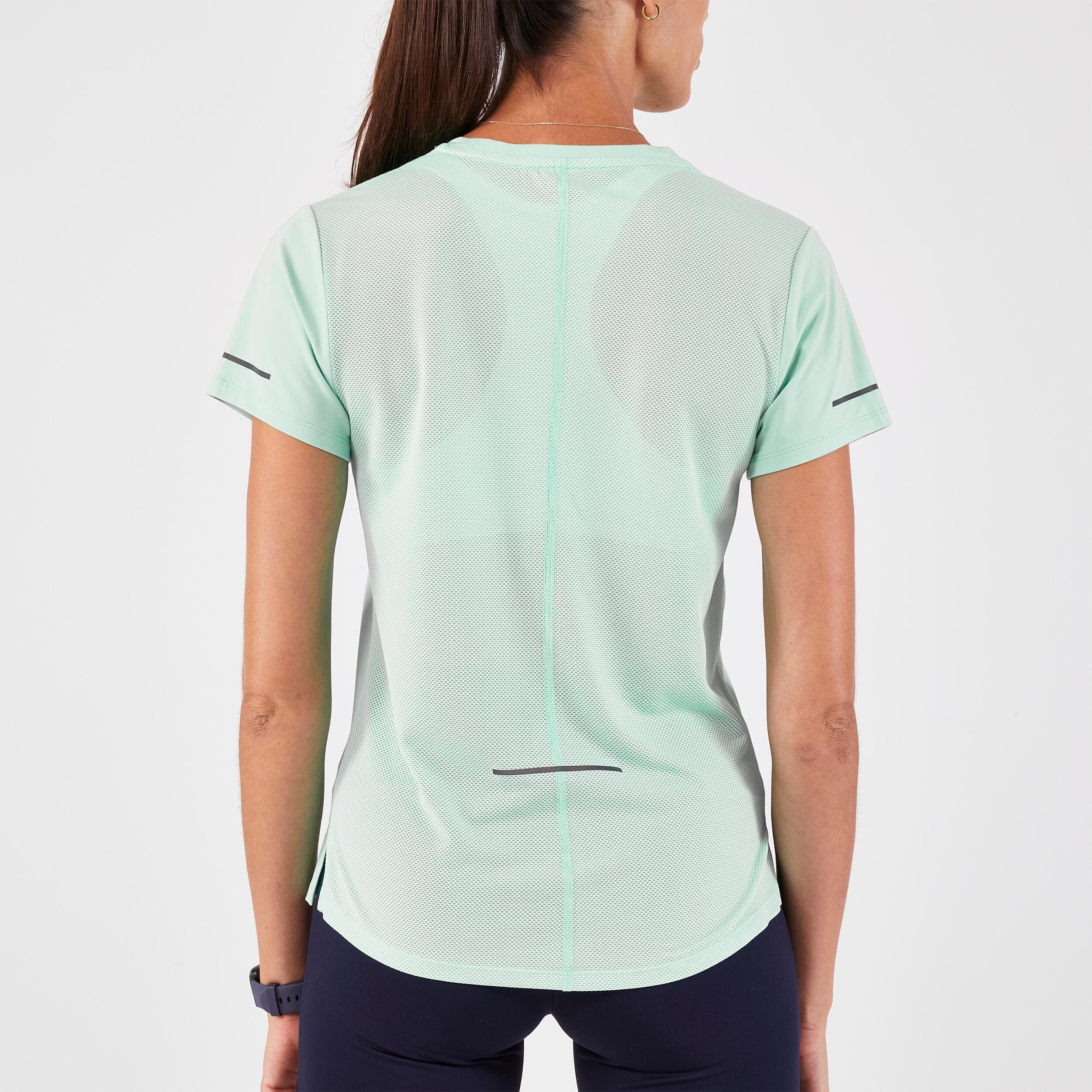 KIPRUN  T-shirt de course femme respirant manches courtes polyester 