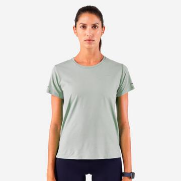 T-shirt de course femme respirant manches courtes polyester