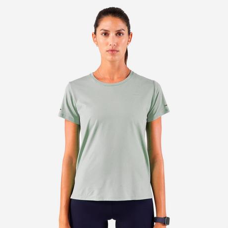KIPRUN  T-shirt de course femme respirant manches courtes polyester 