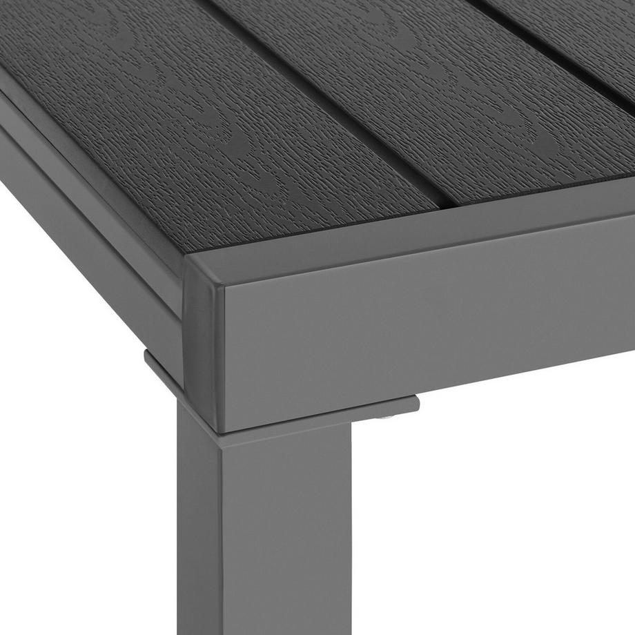 Tectake Tavolo da giardino in alluminio Inca Per 4-6 persone, allungabile  