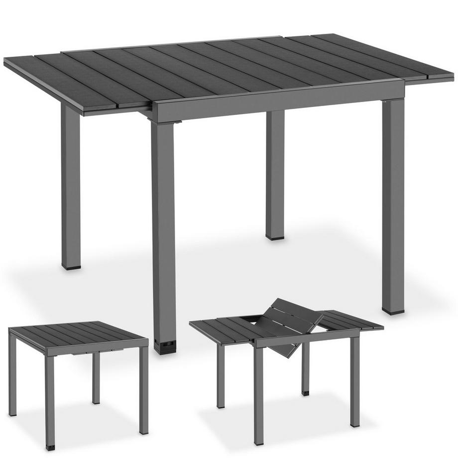 Table de Jardin Inca Extensible résistante intempéries UV pieds réglables adapté pour 4 à 6 personnes