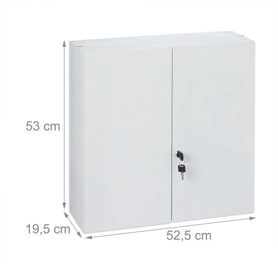 Northix Armadietto per medicinali XXL con 2 ante  