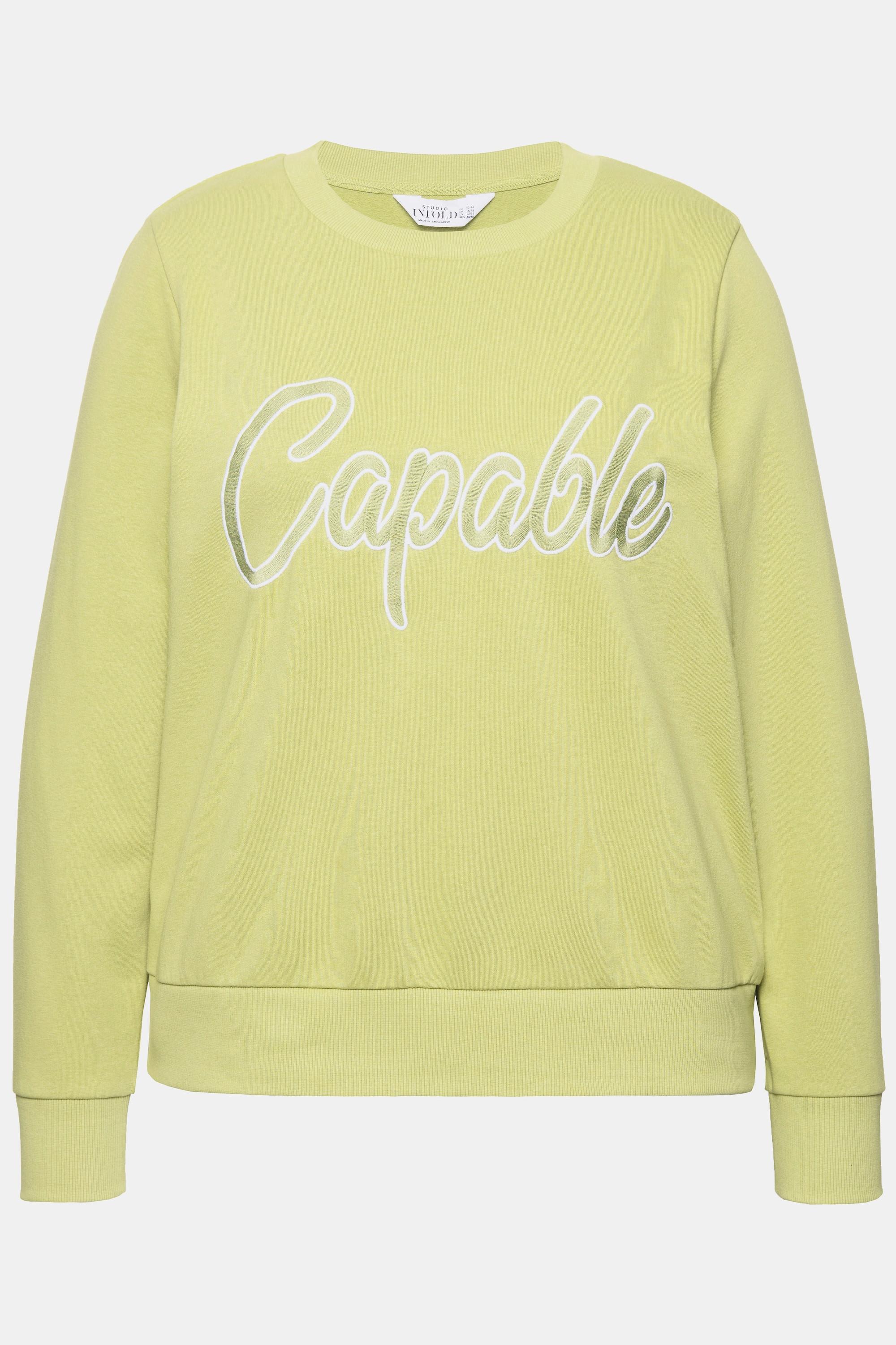 Studio Untold Sweatshirt Boxy Shape Stickerei  