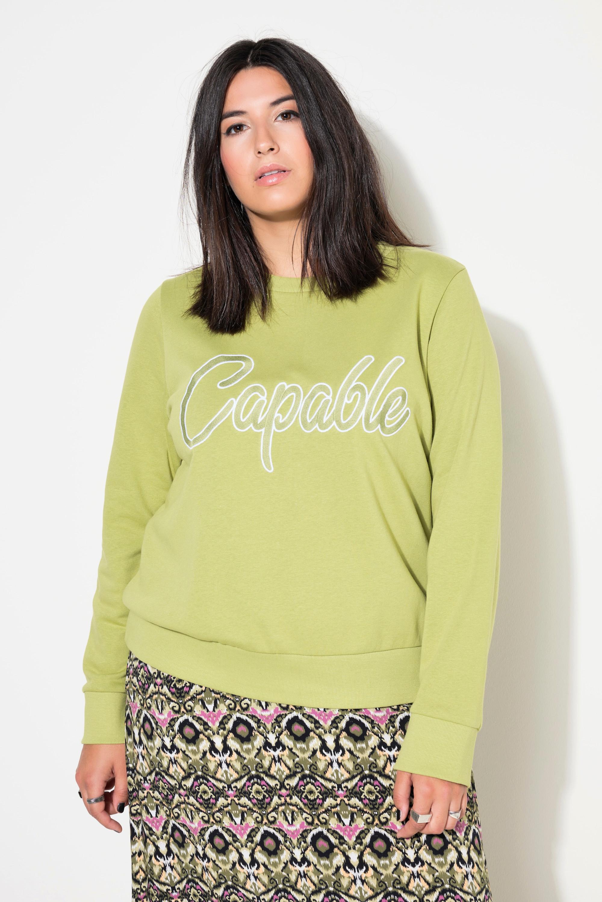 Studio Untold Sweatshirt Boxy Shape Stickerei  