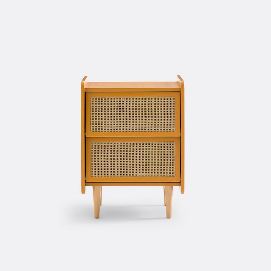 La Redoute Intérieurs Chevet 2 tiroirs en cannage  