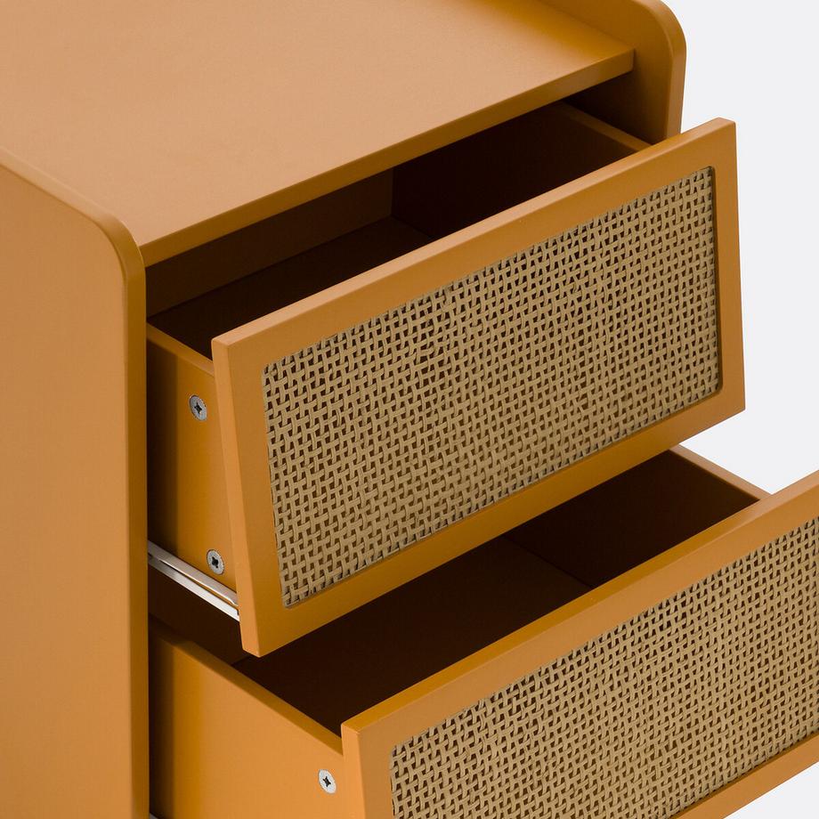 La Redoute Intérieurs Chevet 2 tiroirs en cannage  