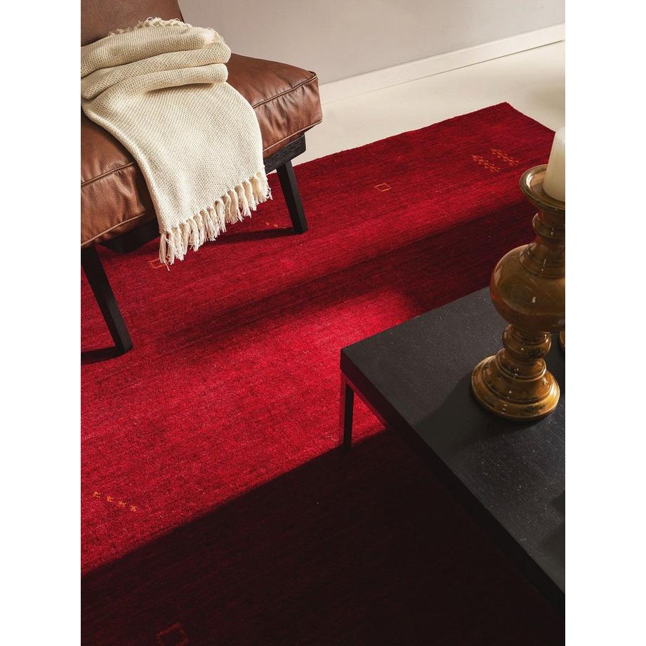 Benuta Tappeto di lana Jamal Rosso  