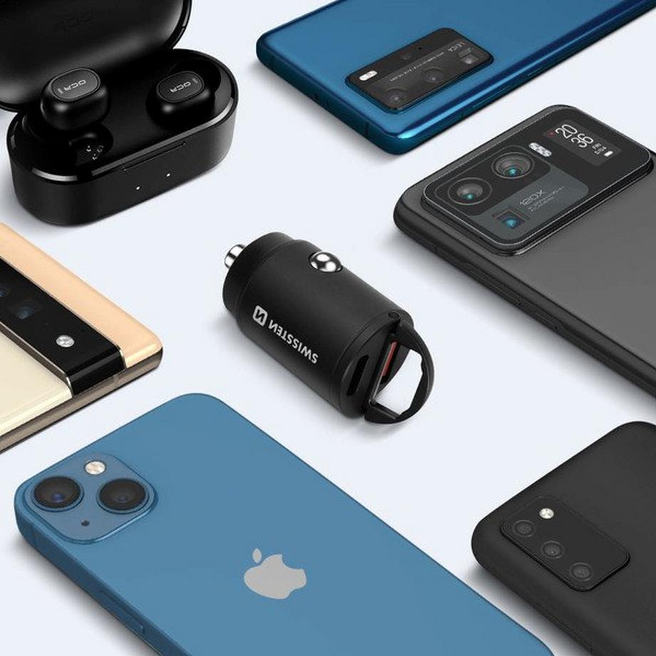 SWISSTEN  Caricabatterie per auto SuperCharge 