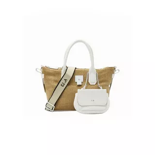 V73  Mariel Bis Tote  Handtasche Beige