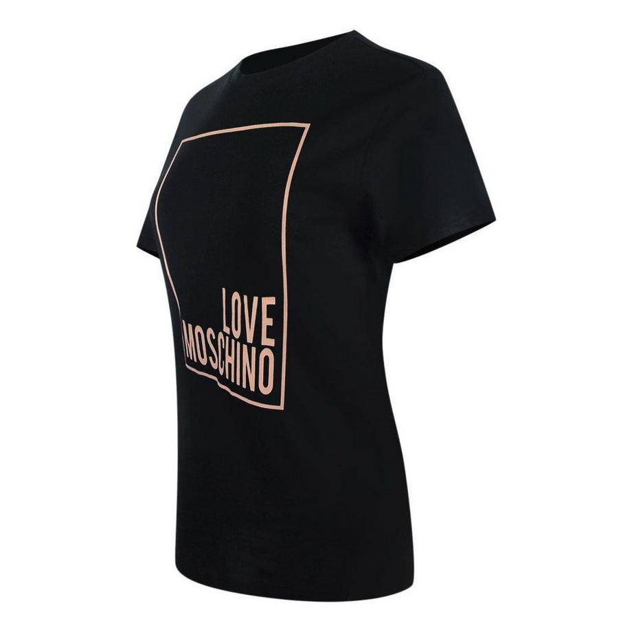 LOVE MOSCHINO  T-ShirtMotiftyle Logo Rectangulaire 