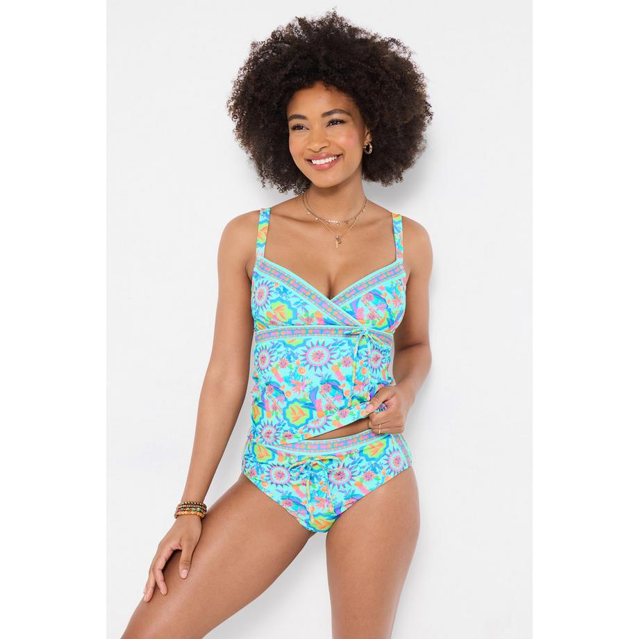 Joe Browns Haut de Tankini Imprimé Vibrant avec Détail Fermoir Doré  