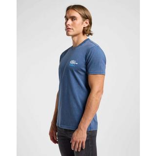 Lee Medium Logo T-Shirt Orion Blue  