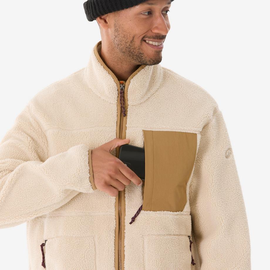 QUECHUA  Polaire de randonnée homme, sherpa MH500 beige 