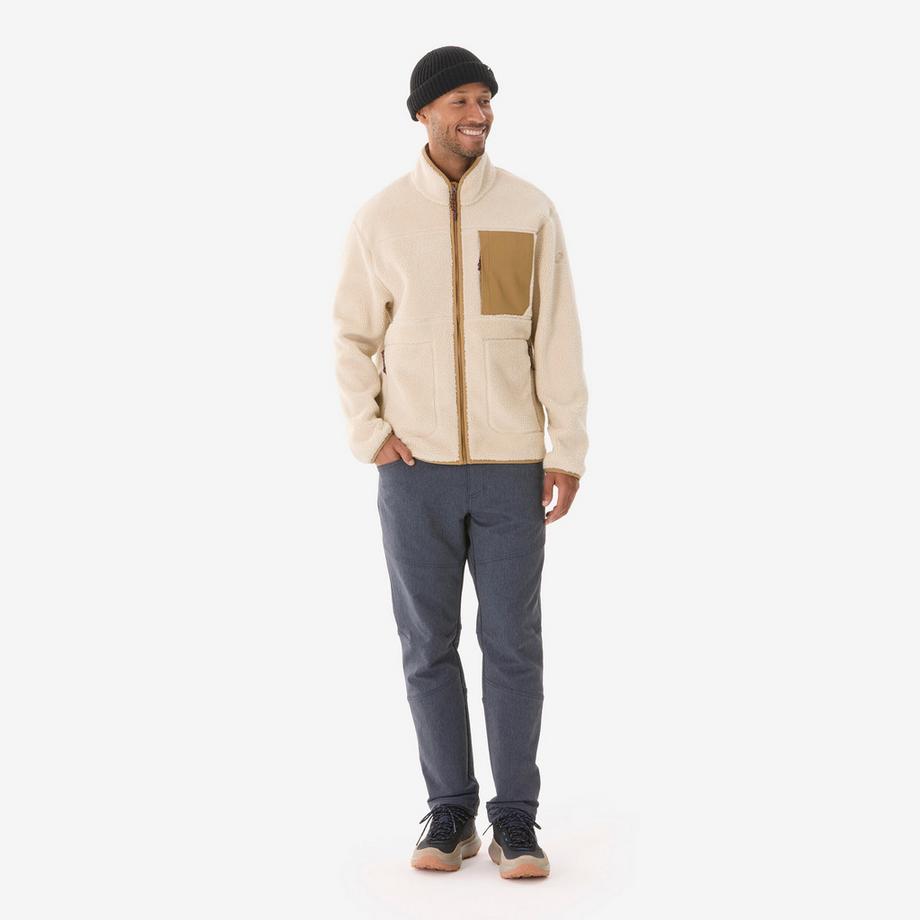 QUECHUA  Polaire de randonnée homme, sherpa MH500 beige 