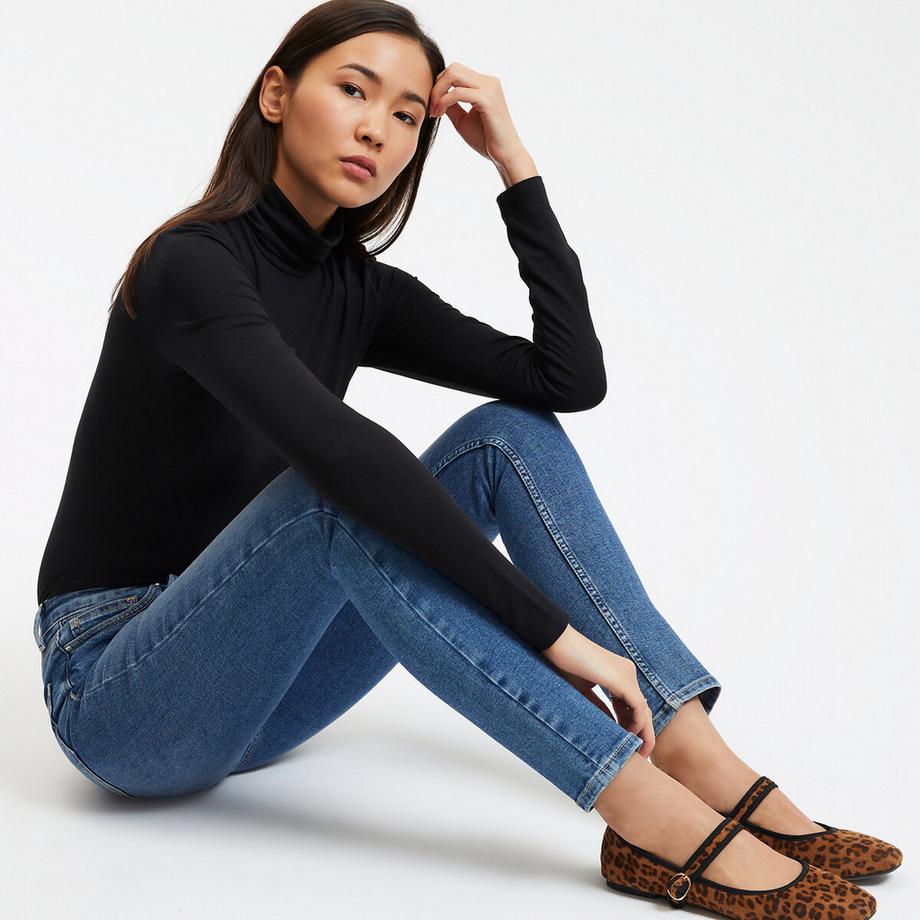 La Redoute Collections Skinny Fit High Rise Jeans  