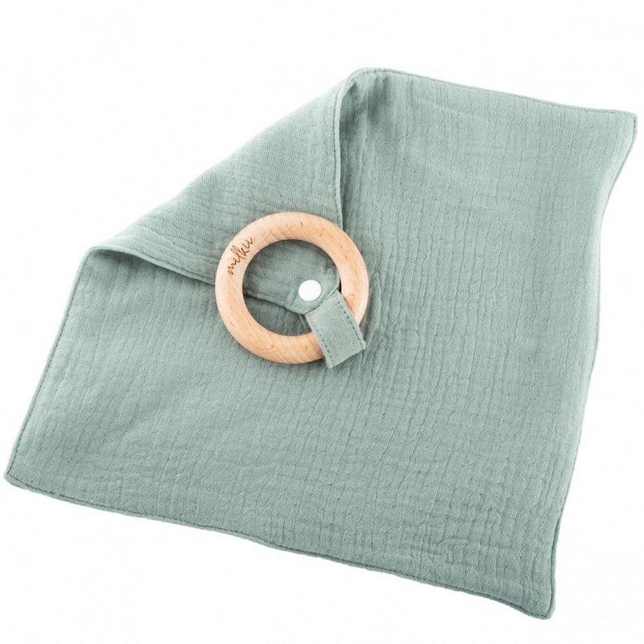 Beissring mit Nuschi aus Musselin Baumwolle, Sage