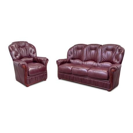 Vente-unique Divano 3+cuoio di bufalo DAPHNE  