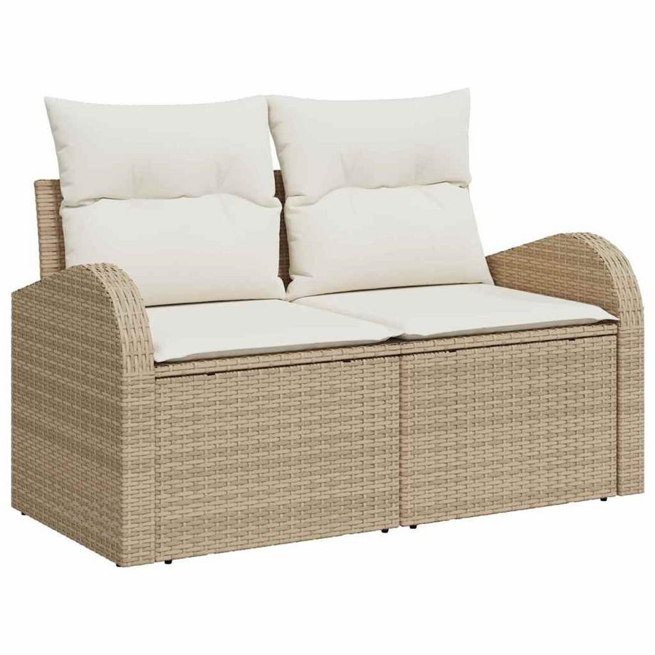 VidaXL Canapé de jardin poly rattan  