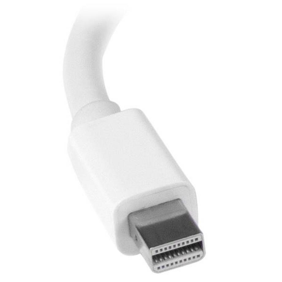 STARTECH.COM  StarTech.com Adaptateur audio / vidéo de voyage - Convertisseur 2-en-1 Mini DisplayPort vers HDMI ou VGA - Blanc 