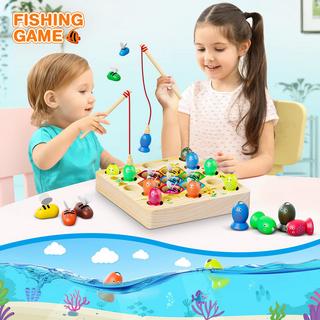 Activity-board  Jeu de pêche magnétique Jouet d'activité motrice Jeu de pêche au poisson 