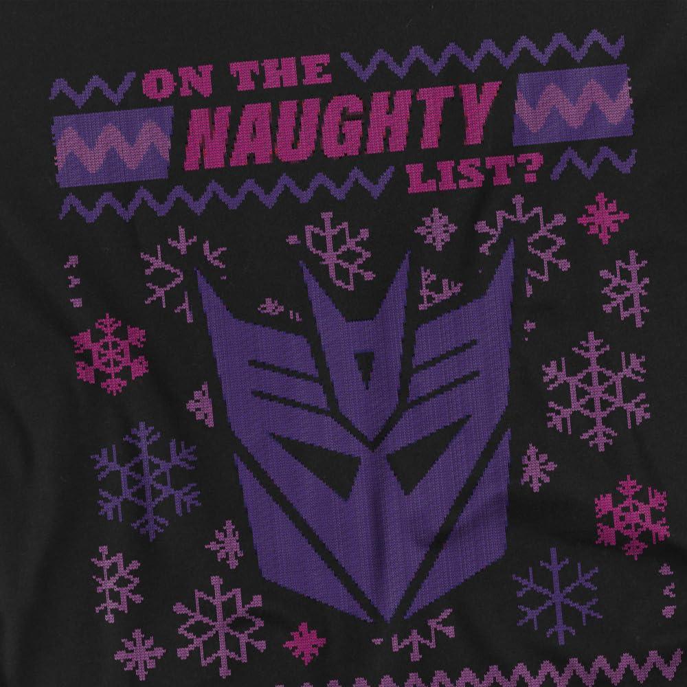 TRANSFORMERS  Tshirt DECEPTICONS NAUGHTY LIST 