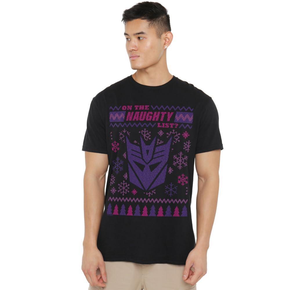 TRANSFORMERS  Tshirt DECEPTICONS NAUGHTY LIST 