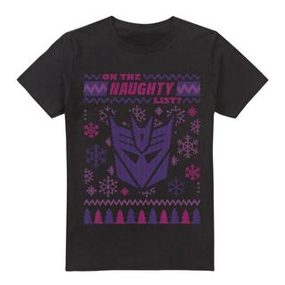 TRANSFORMERS  Tshirt DECEPTICONS NAUGHTY LIST 