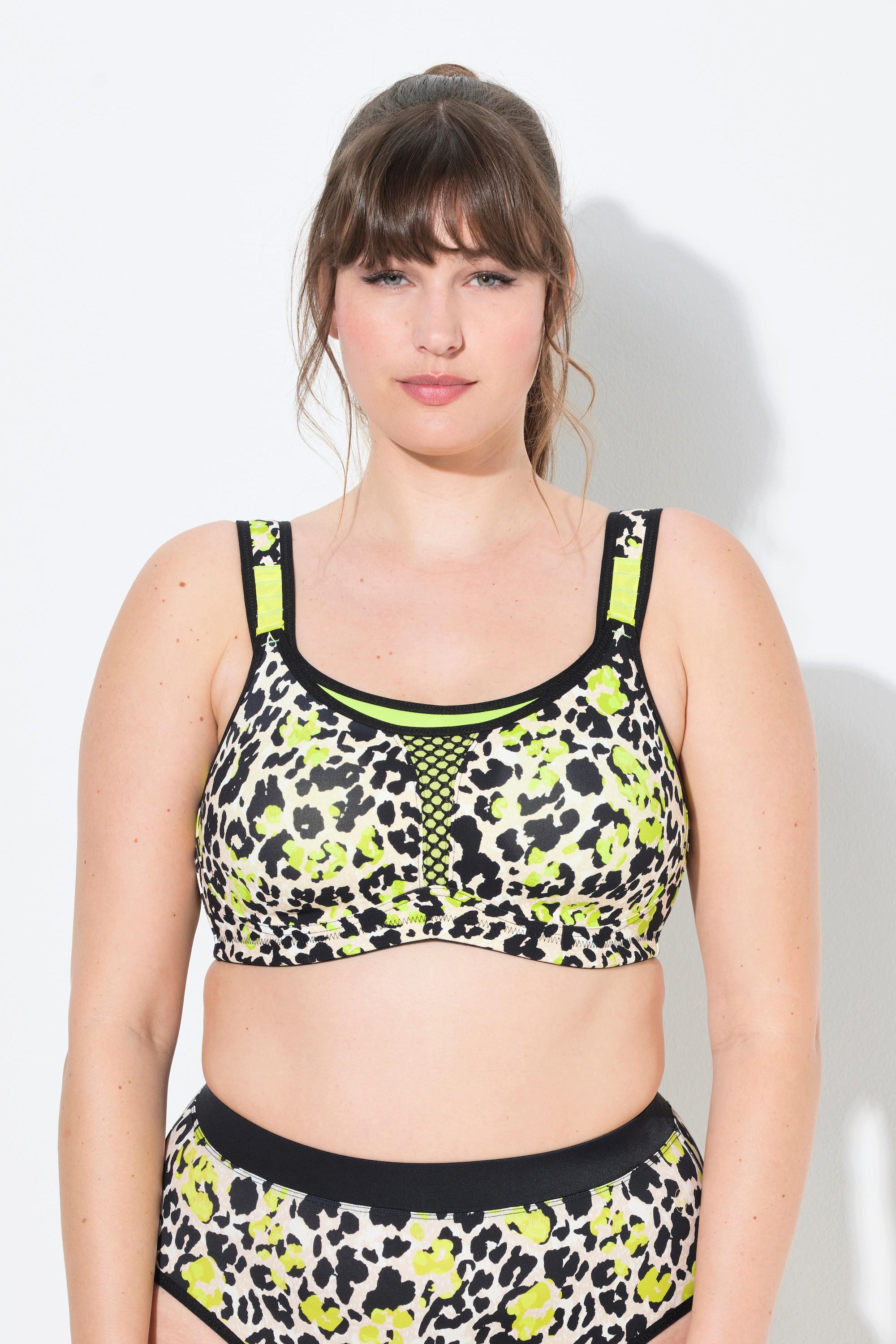 Ulla Popken Sport-BH Leomuster bügellos Cup C-E  