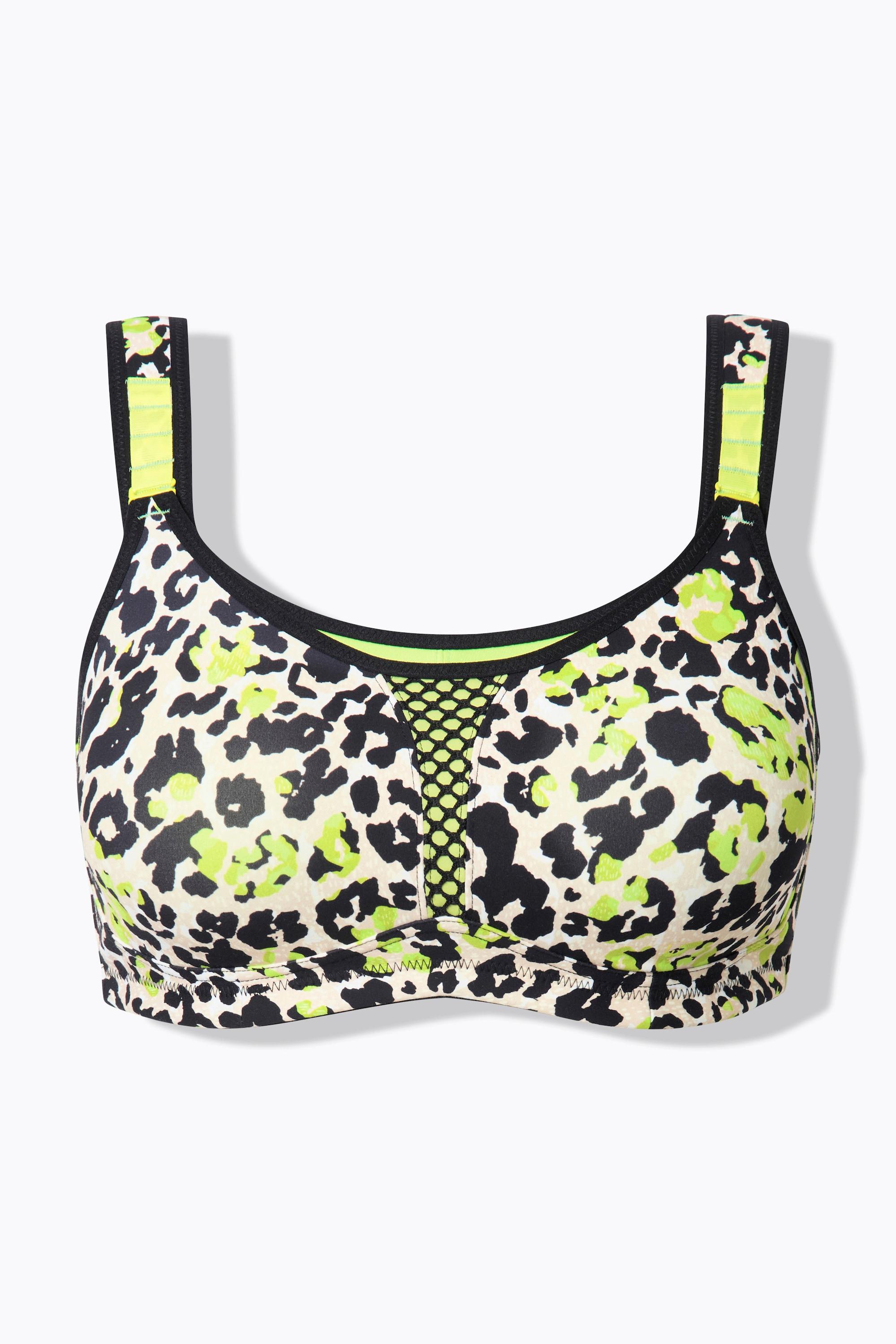 Ulla Popken Sport-BH Leomuster bügellos Cup C-E  