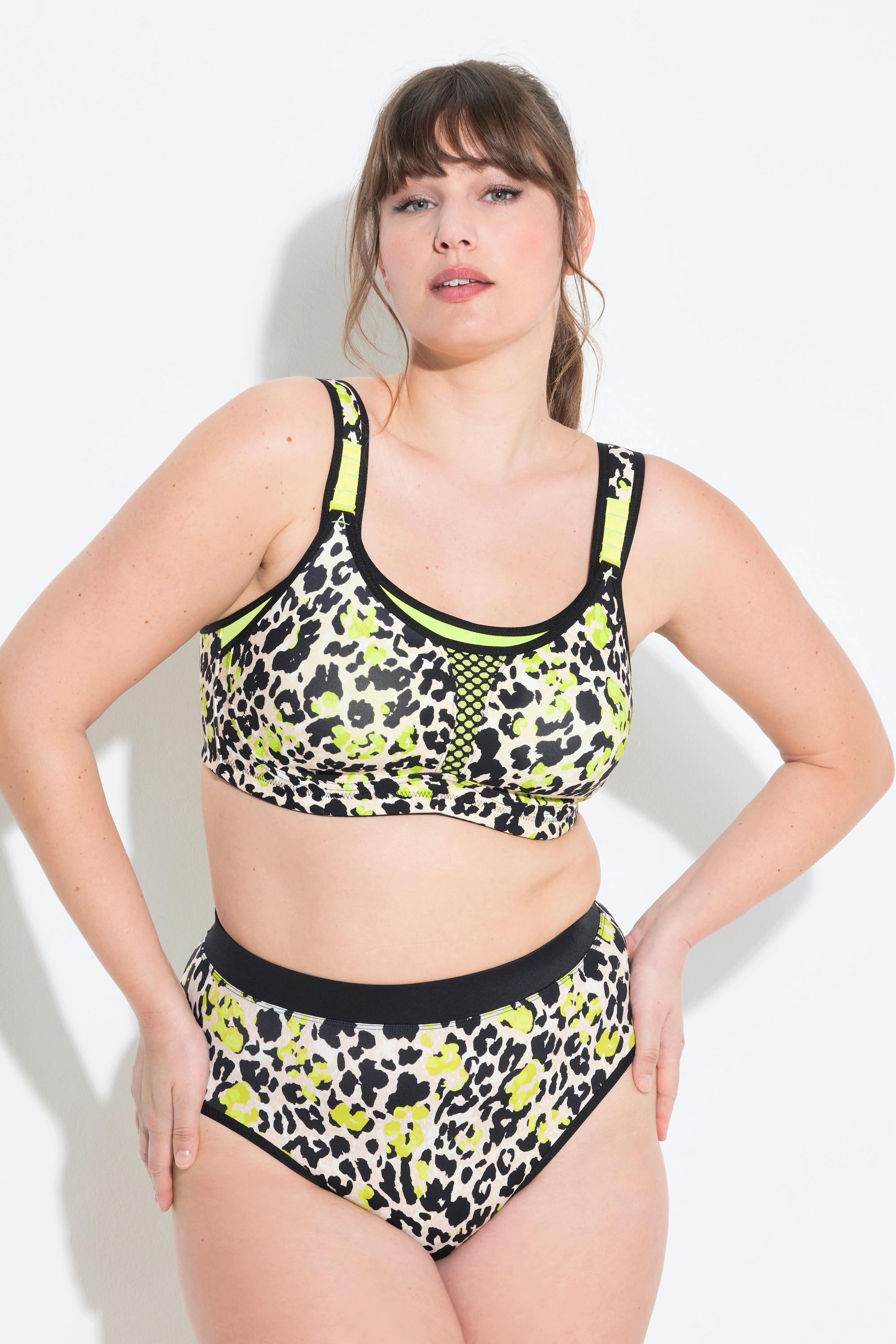 Ulla Popken Sport-BH Leomuster bügellos Cup C-E  