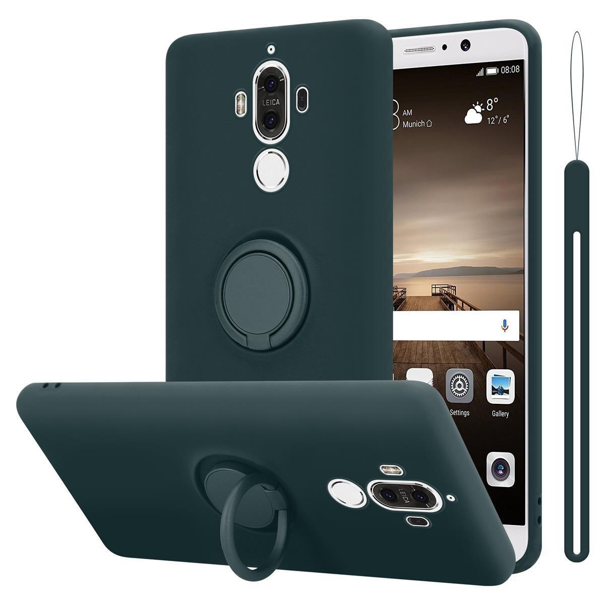 Cadorabo  Housse compatible avec Huawei MATE 9 - Coque de protection en silicone TPU flexible avec anneau 