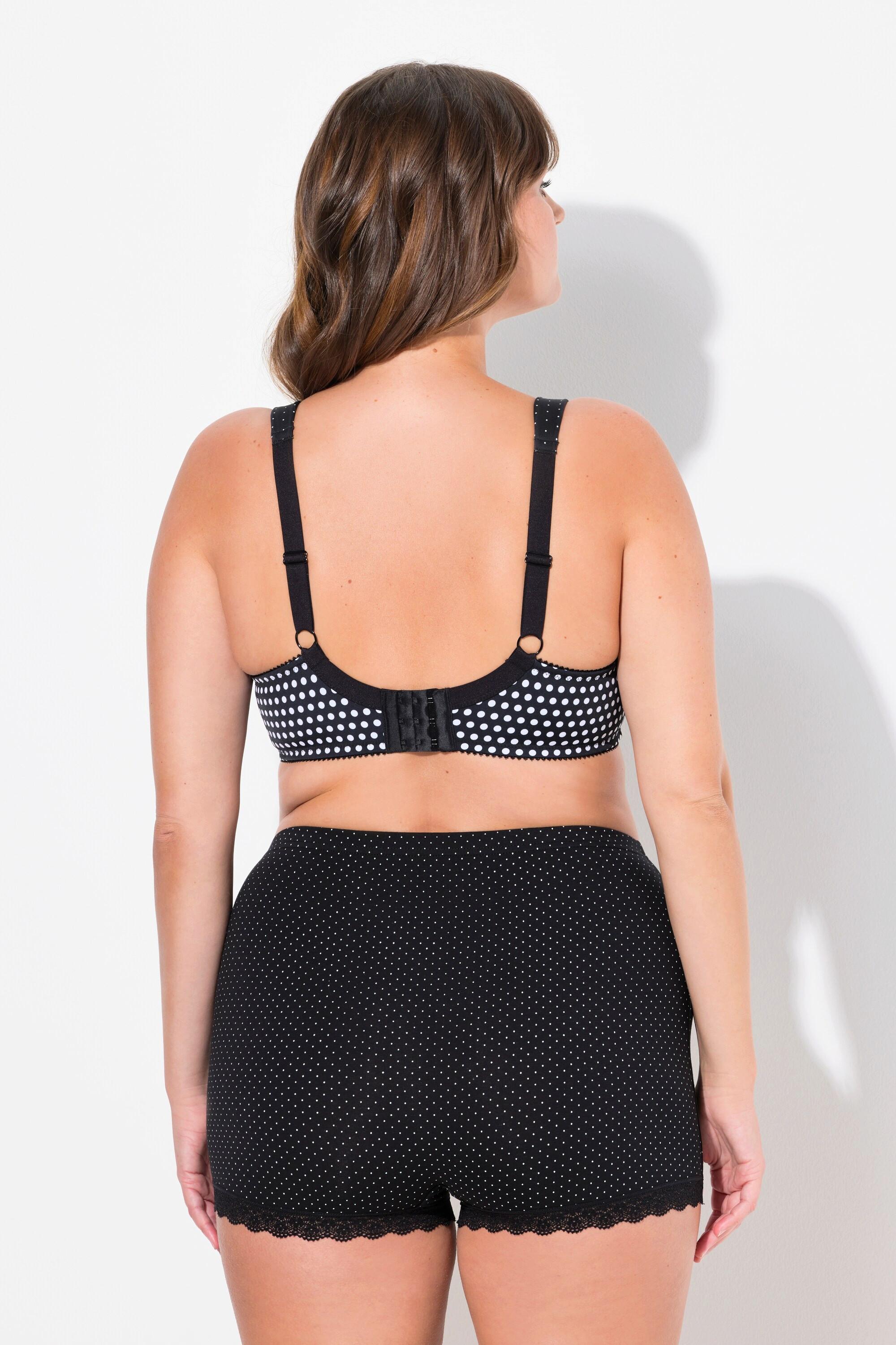 Ulla Popken Soutien-gorge à armatures motif à pois bonnets souples  