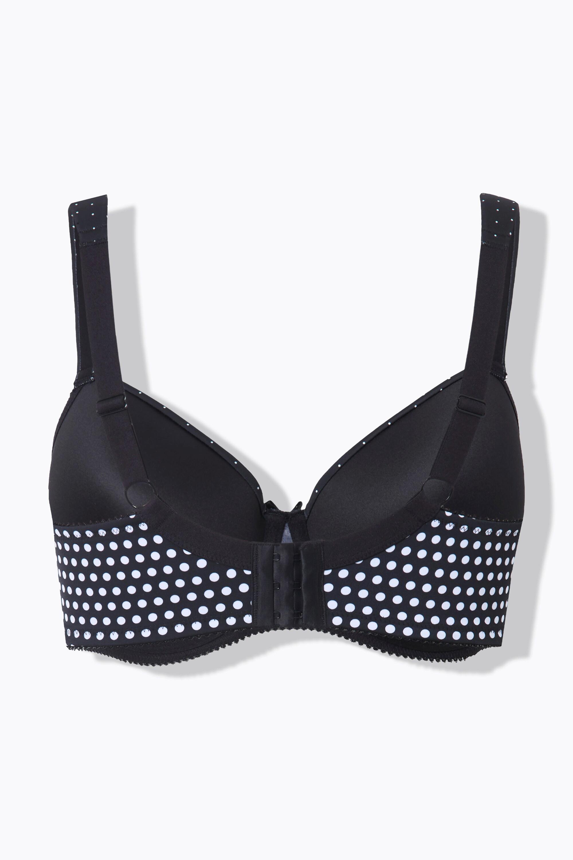 Ulla Popken Soutien-gorge à armatures motif à pois bonnets souples  