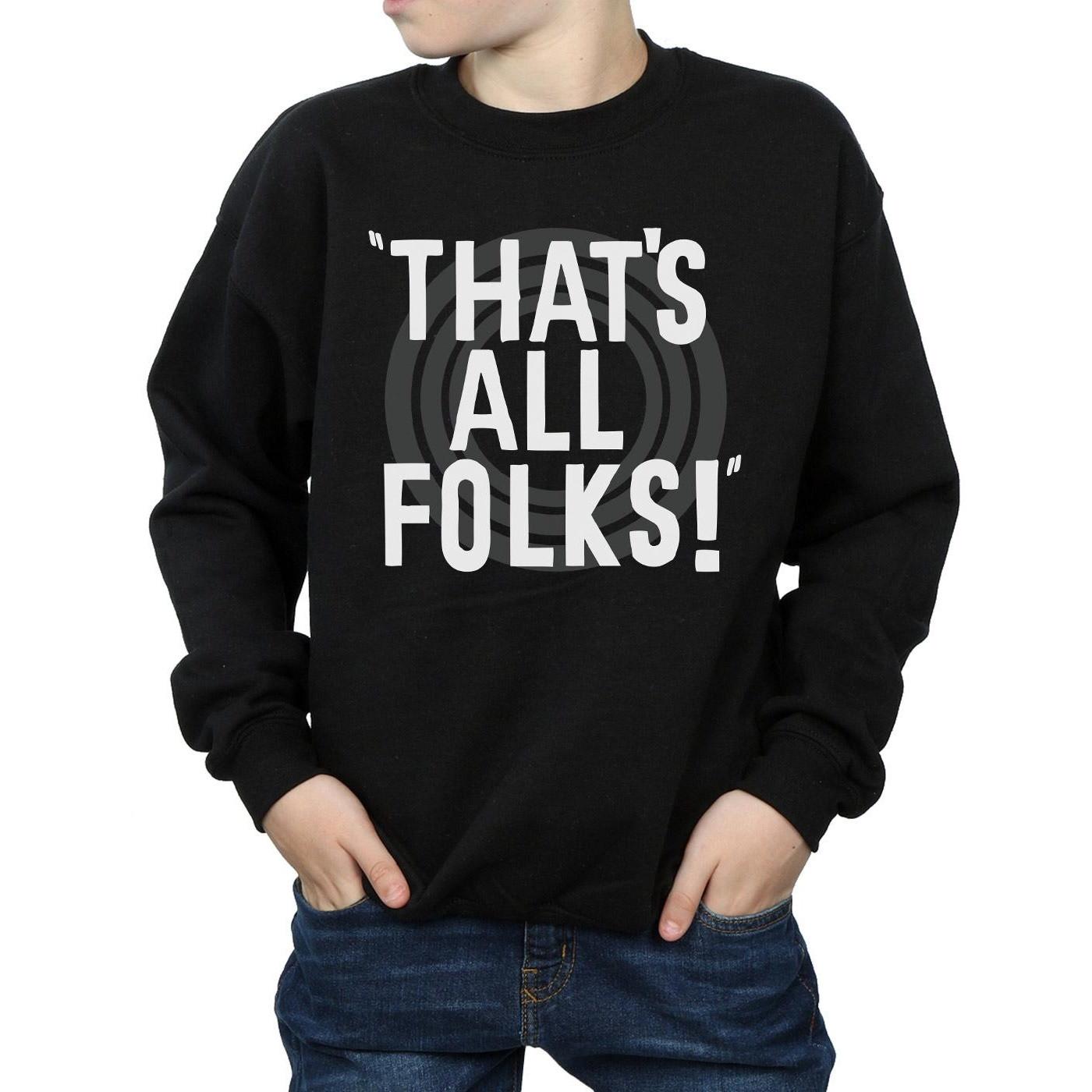 LOONEY TUNES  That´s All Folks Text Sweatshirt 