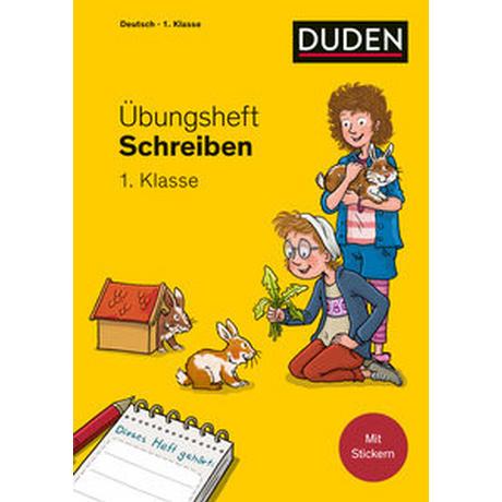 Übungsheft - Schreiben 1. Klasse Mertens, Susanne; Leuchtenberg, Stefan (Illustrationen) Couverture rigide 