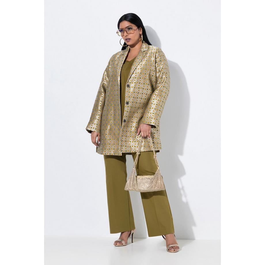 Ulla Popken Rose Jambe Droite Ceinture Confort Stretch Pantalon  