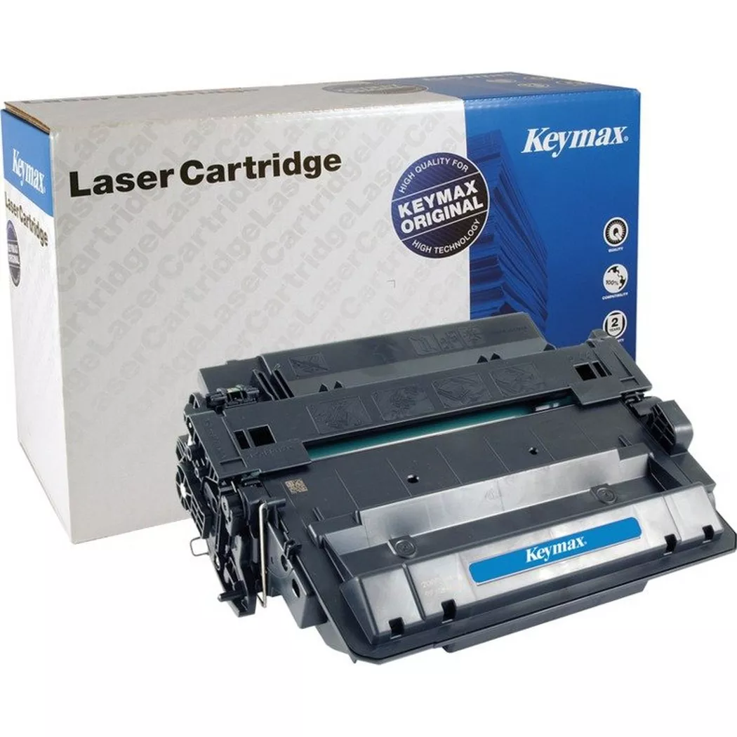 Keymax – RMC-Toner-Modul schwarz CE255XKEY zu HP LJ P3015 12’500 Seiten, One Size