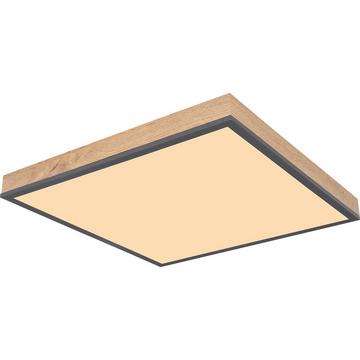 Plafoniera Doro Alluminio Grafite Opale LED 45x45