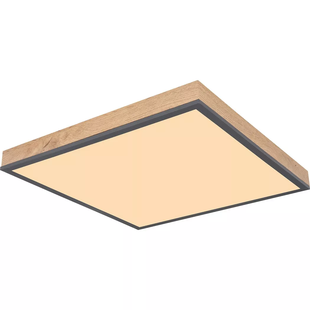 mutoni – Deckenleuchte Doro Aluminium Graphit Opal LED 45×45, One Size, Multicolor