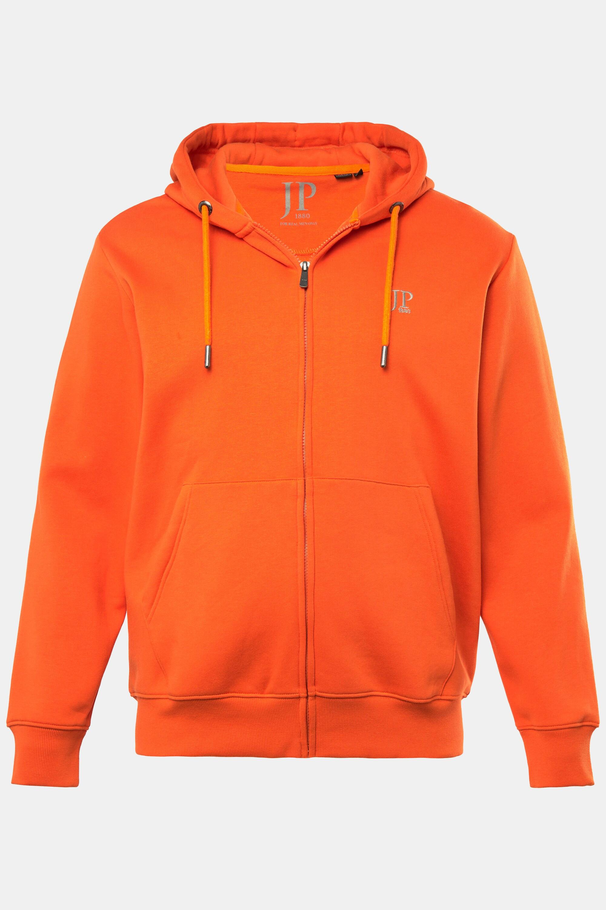 JP1880 Hoodiejacke mit Reissverschluss und Kängurutasche  