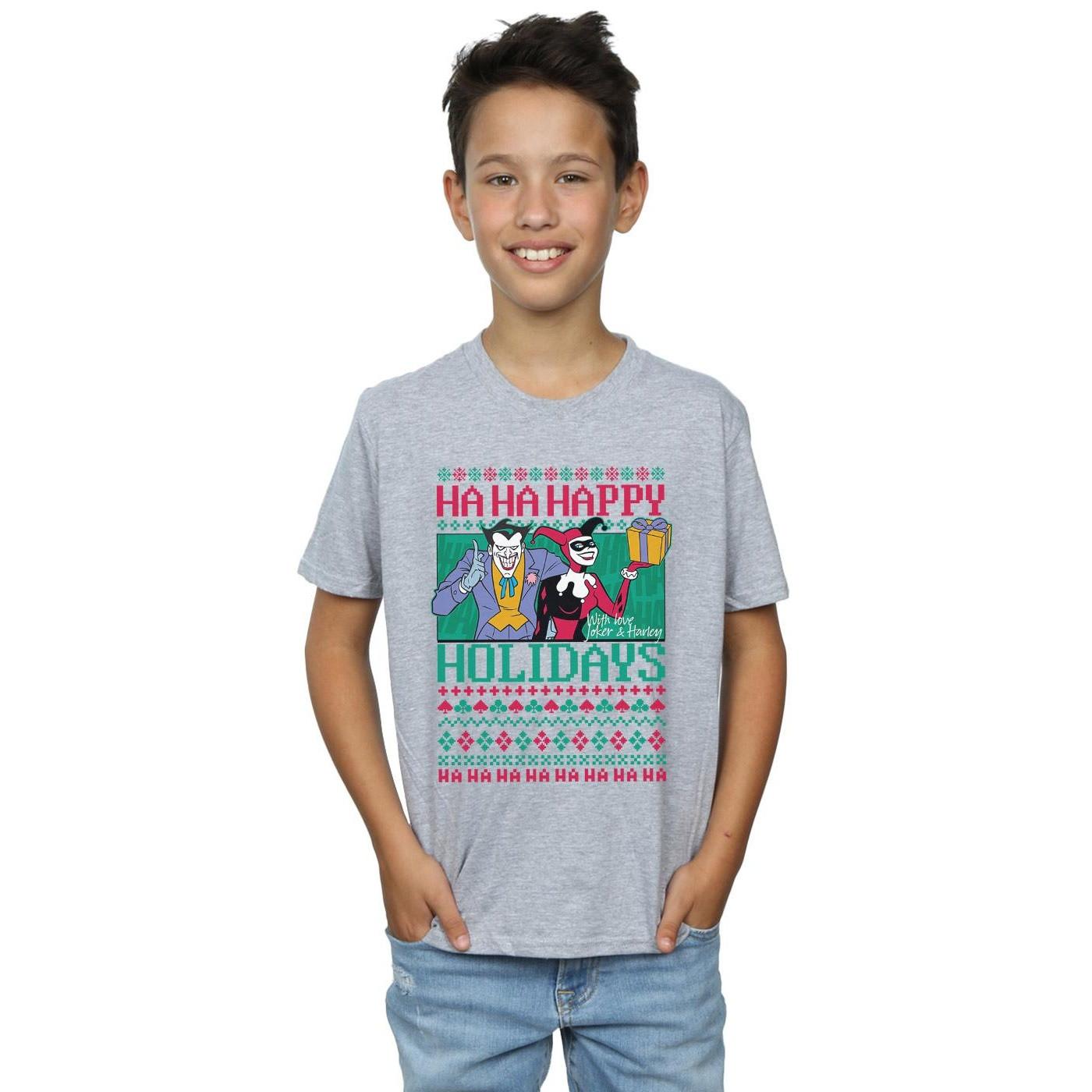 DC COMICS  Tshirt HA HA HAPPY HOLIDAYS 